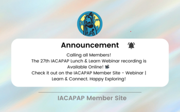 Announcement - The 27th IACAPAP Lunch &amp; Learn Webinar Recording is now online!