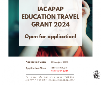 Extended Deadline for IACAPAP Education Travel Grant 2024 Application
