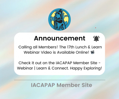 Announcement - The 17th IACAPAP Lunch &amp; Learn Webinar Recording is now online