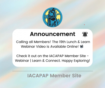 Announcement - The 19th IACAPAP Lunch &amp; Learn Webinar Recording is now online