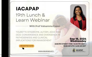 19th IACAPAP Lunch &amp; Learn Webinar