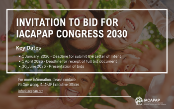 Invitation to Bid for the 29th World Congress of IACAPAP in 2030