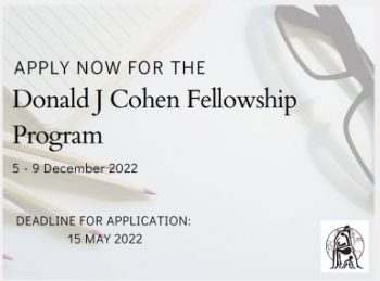 Donald Cohen Fellowship | Open for Application!