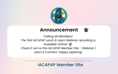 Announcement - The 31st IACAPAP Lunch &amp; Learn Webinar Recording is now online!