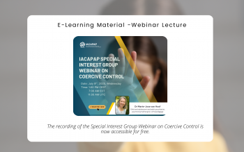 Announcement | The recording of the Special Interest Group Webinar on Coercive Control is now accessible for free