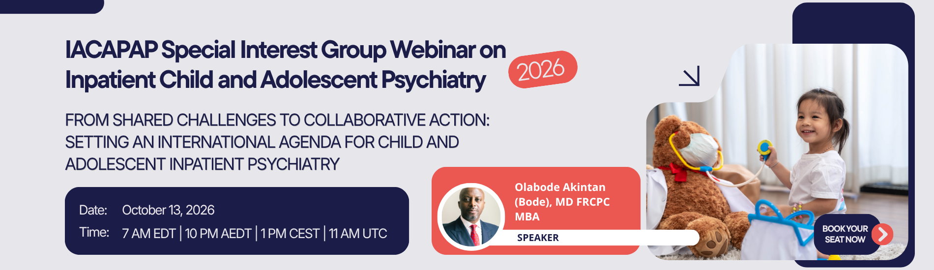 2nd IACAPAP SIG Webinar on Inpatient Child and Adolescent Psychiatry