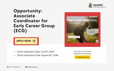Opportunity: Associate Coordinator for Early Career Group (ECG)